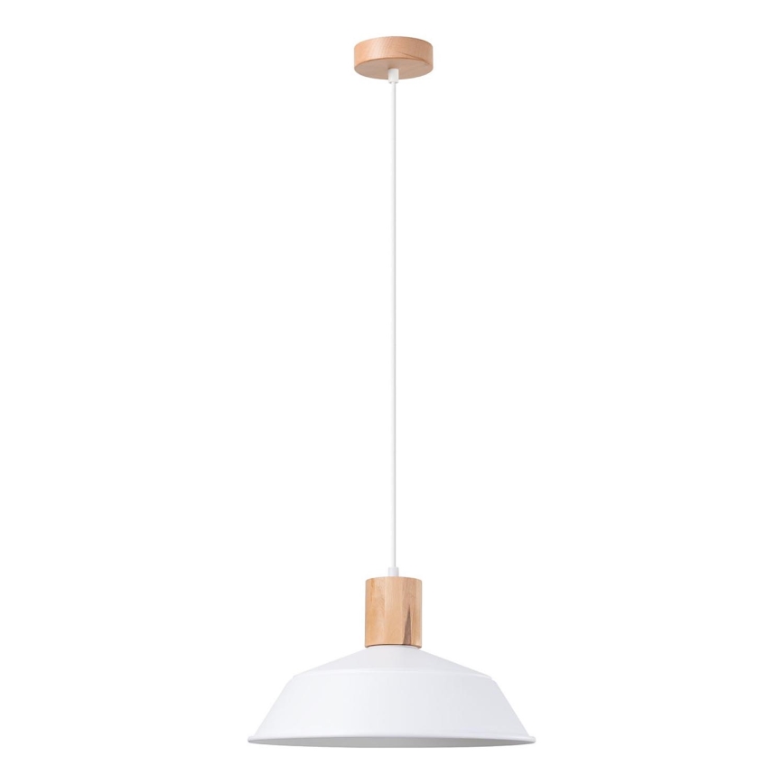 Żyrandol na lince FANO 1xE27/15W/230V śr. 34 cm biały