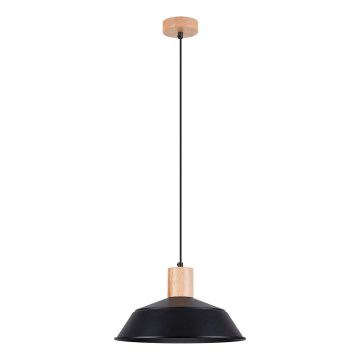 Żyrandol na lince FANO 1xE27/15W/230V śr. 34 cm czarny