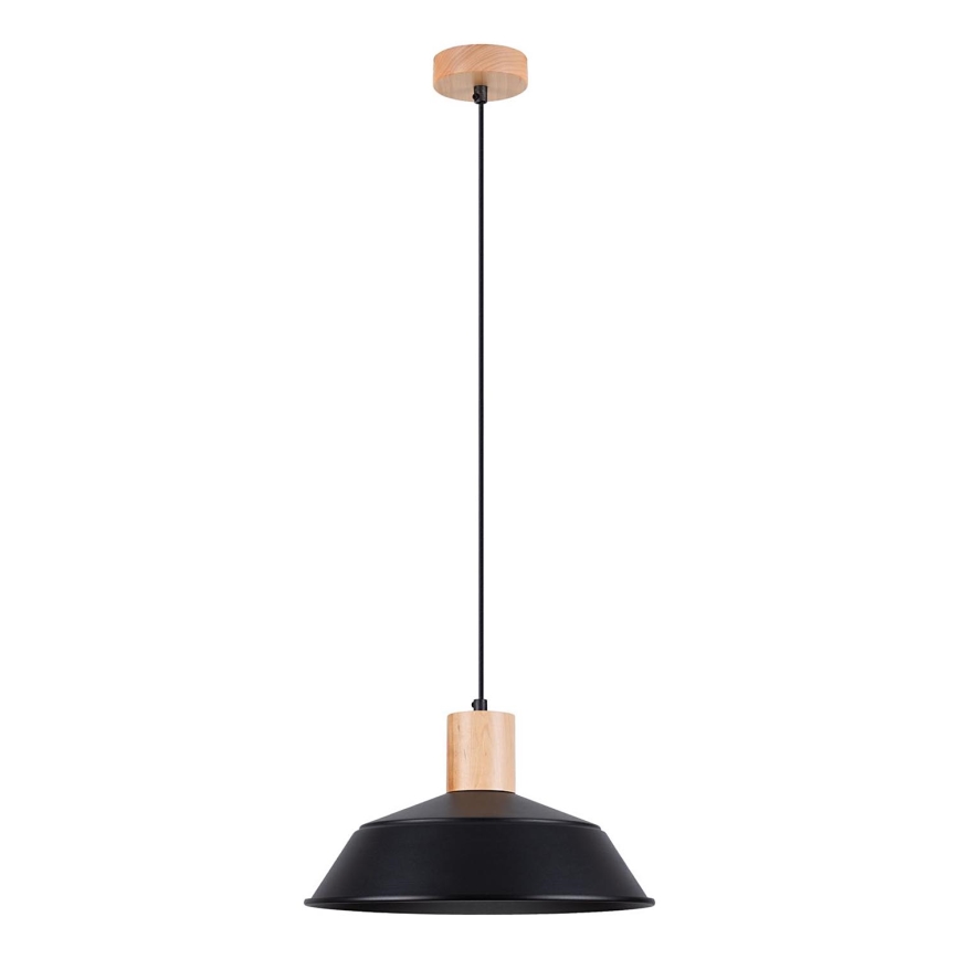 Żyrandol na lince FANO 1xE27/15W/230V śr. 34 cm czarny