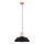 Żyrandol na lince FANO 1xE27/15W/230V śr. 34 cm czarny