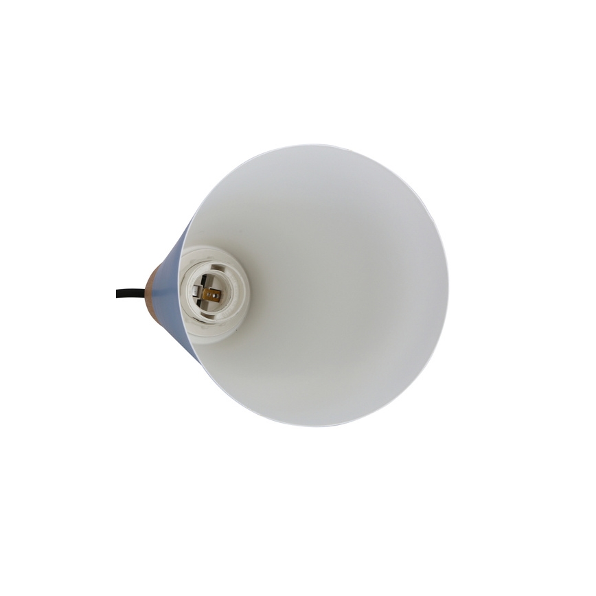 Żyrandol na lince FARO 1xE27/40W/230V niebieski/buk