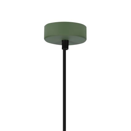 Żyrandol na lince FARO 1xE27/40W/230V zielony/buk