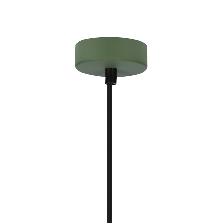 Żyrandol na lince FARO 1xE27/40W/230V zielony/buk