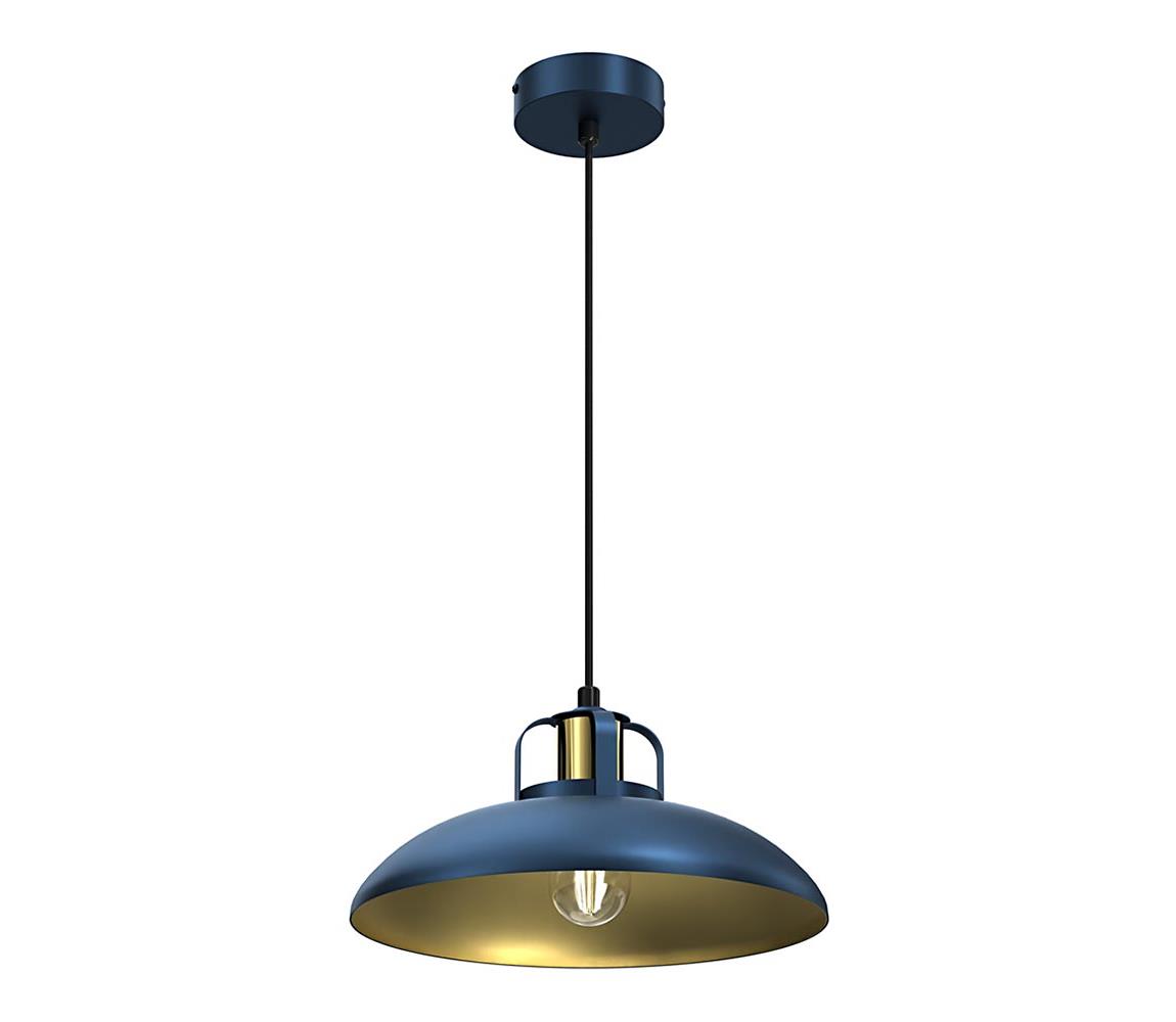 Żyrandol na lince FELIX 1xE27/60W/230V niebieski