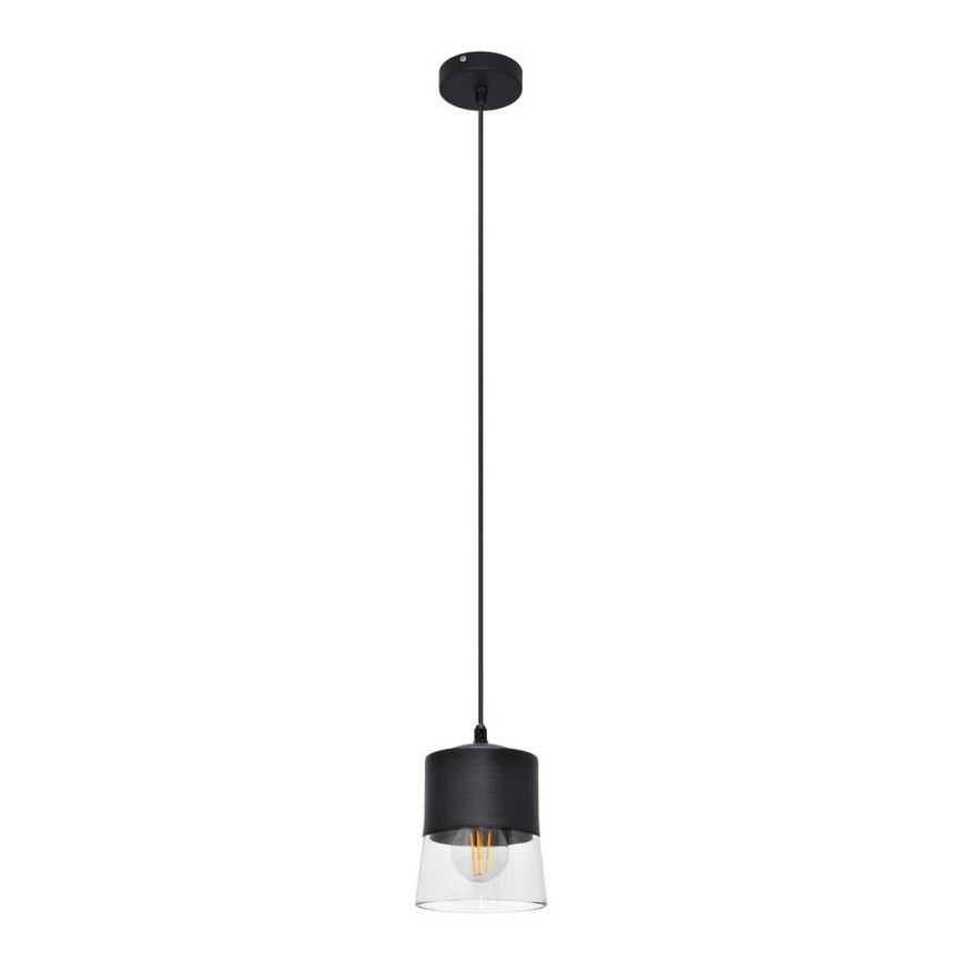 Żyrandol na lince FERGIE 1xE27/15W/230V czarny