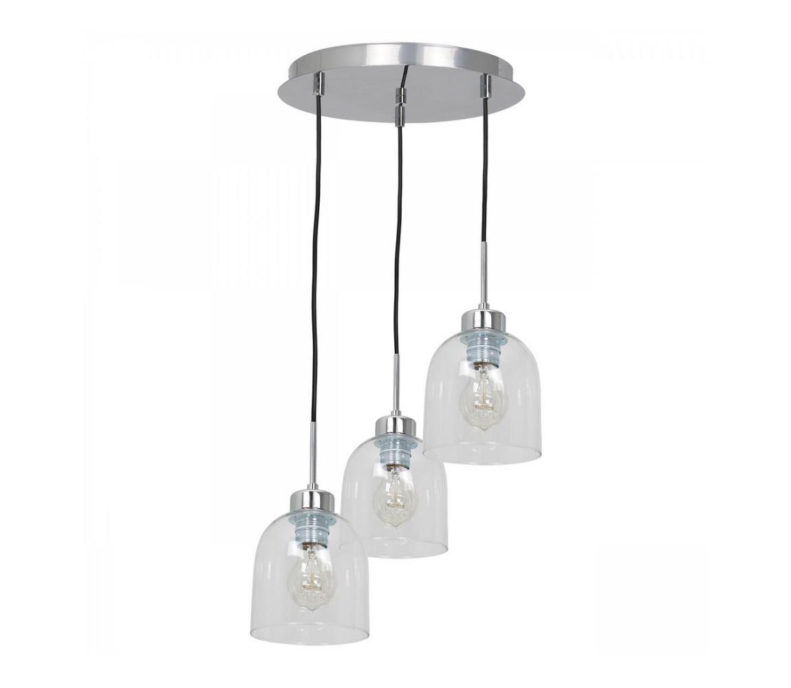 Żyrandol na lince FILL 3xE27/60W/230V okrągły