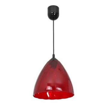 Żyrandol na lince FLASH 1xE27/60W/230V czerwony