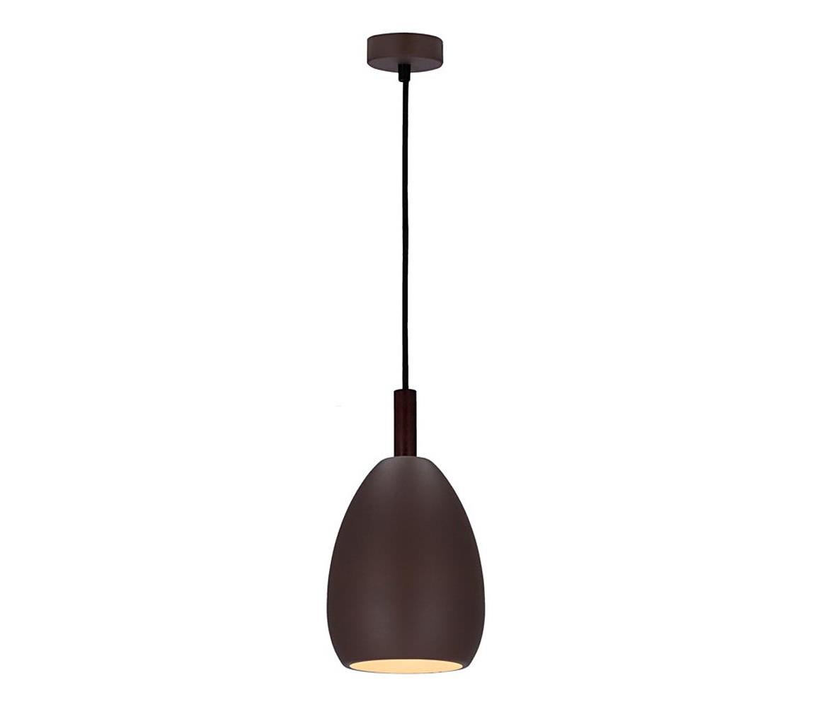 Żyrandol na lince FLEN 1xE27/40W/230V śr. 16 cm brązowy