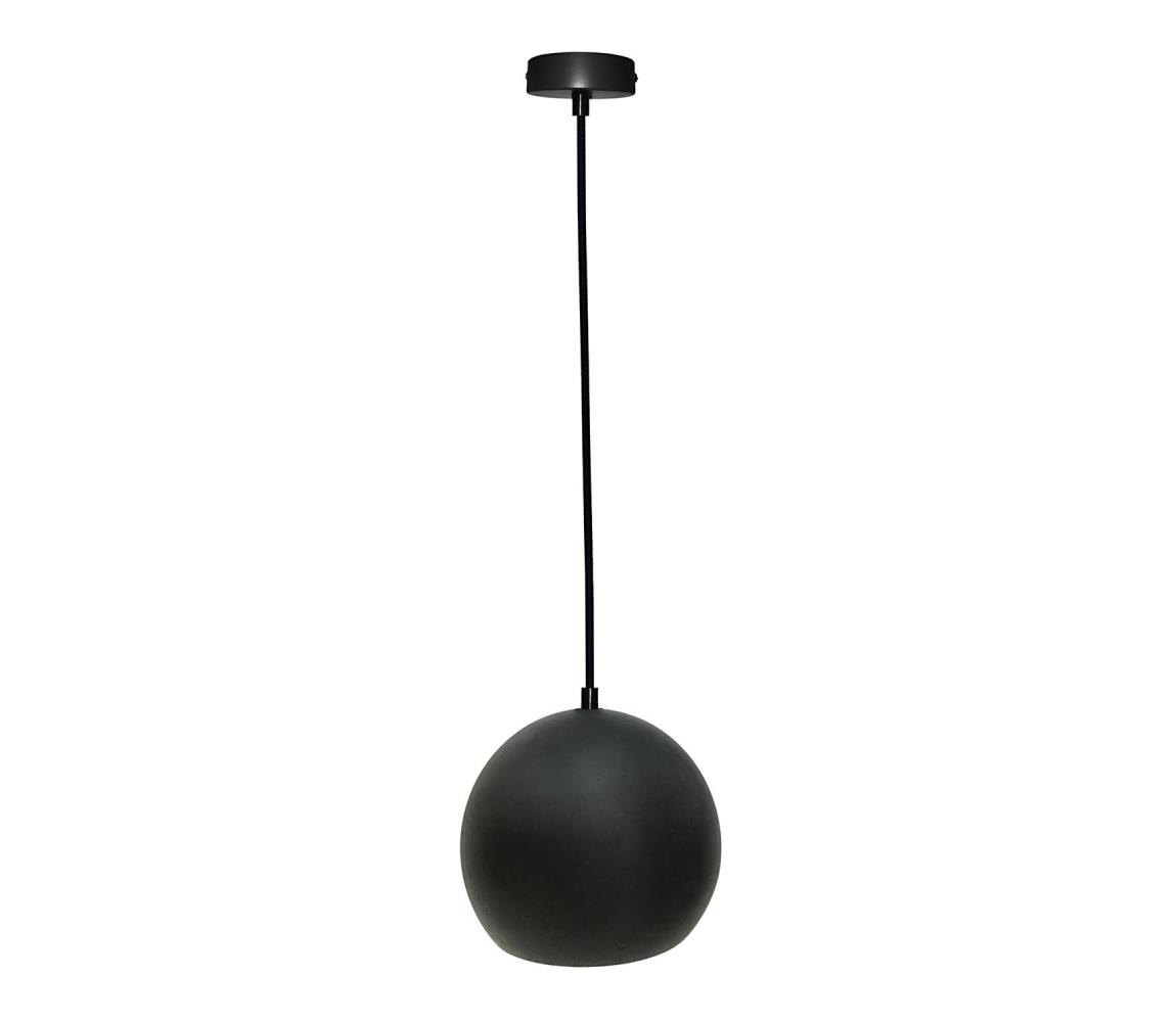 Żyrandol na lince FLEN 1xE27/40W/230V śr. 20 cm czarny