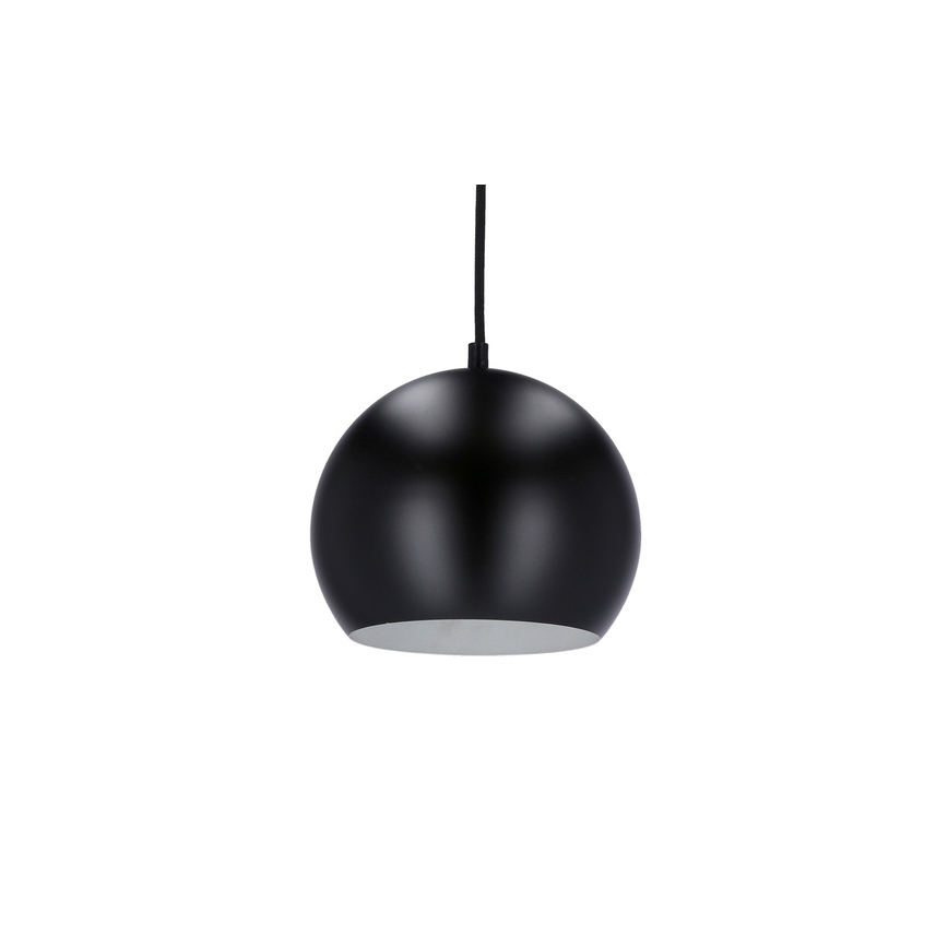 Żyrandol na lince FLEN 1xE27/40W/230V śr. 20 cm czarny