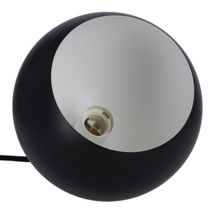 Żyrandol na lince FLEN 1xE27/40W/230V śr. 20 cm czarny