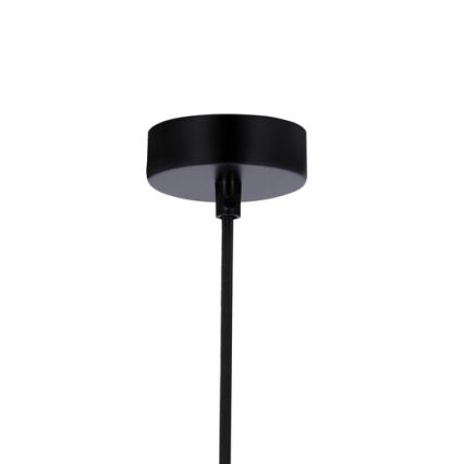 Żyrandol na lince FLEN 1xE27/40W/230V śr. 20 cm czarny
