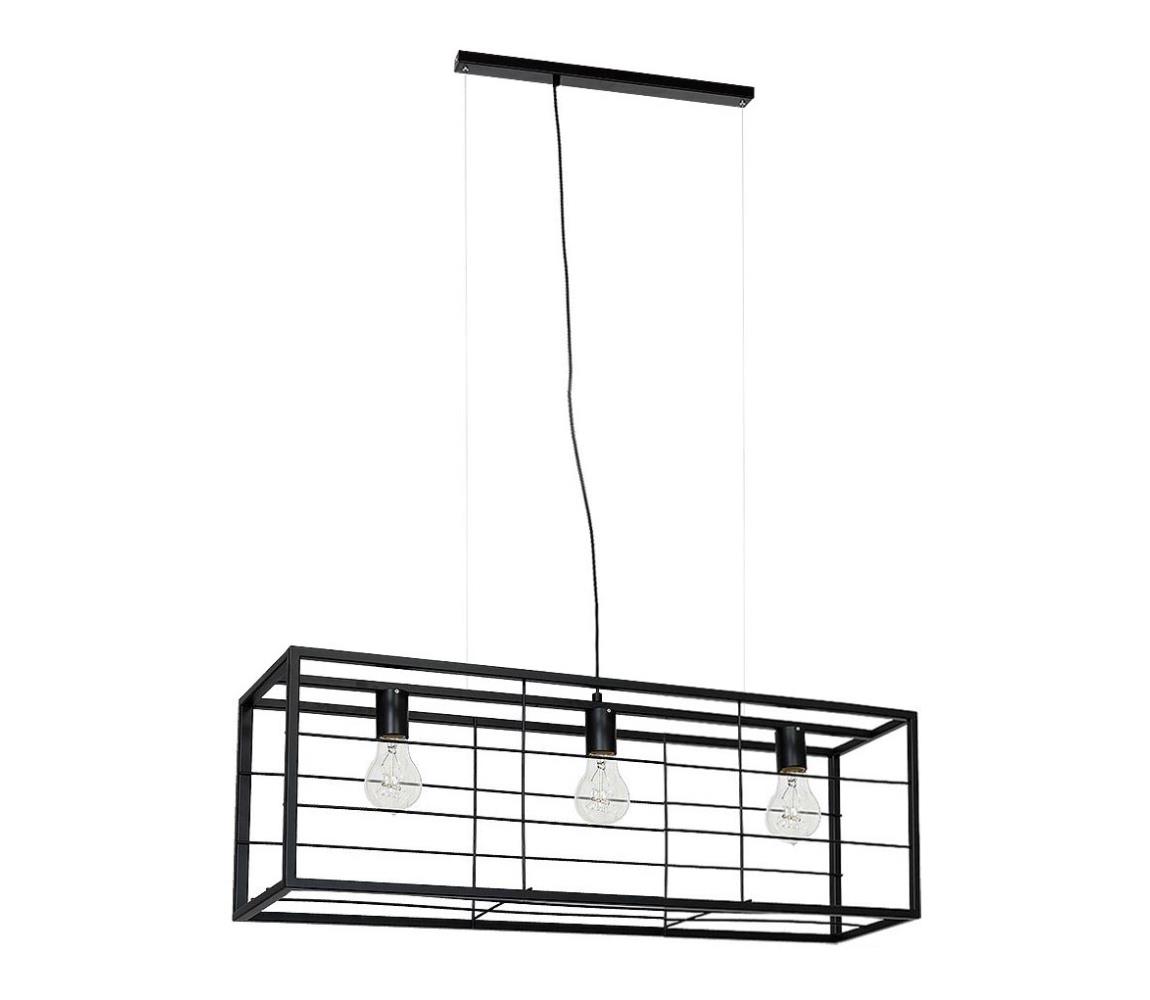 Żyrandol na lince FRAME 3xE27/60W/230V
