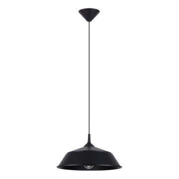 Żyrandol na lince FRIKA 1xE27/15W/230V śr. 34 cm czarny