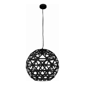 Żyrandol na lince FROZEN 1xE27/60W/230V śr. 50 cm czarny