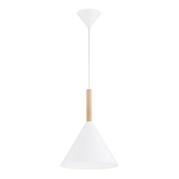 Żyrandol na lince FUKS 1xE27/15W/230V biały/beżowy