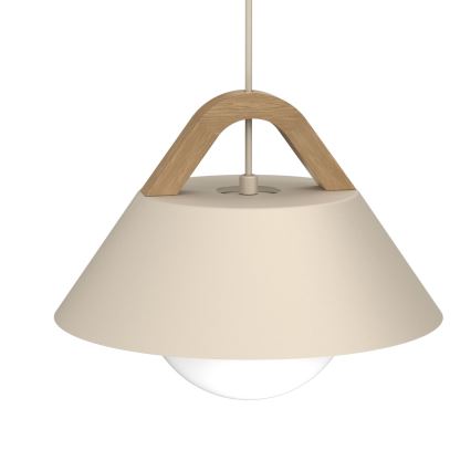 Żyrandol na lince FUNDA 1xE27/15W/230V beżowy