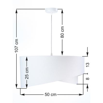 Żyrandol na lince GALAXY 1xE27/60W/230V