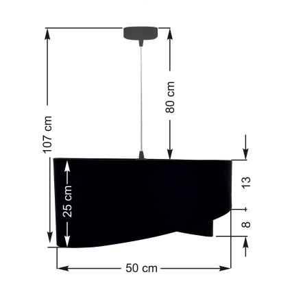 Żyrandol na lince GALAXY 1xE27/60W/230V