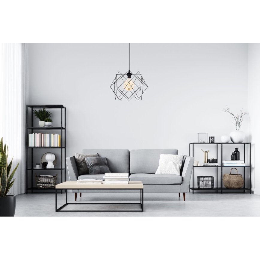 Żyrandol na lince GALL 1xE27/60W/230V czarne