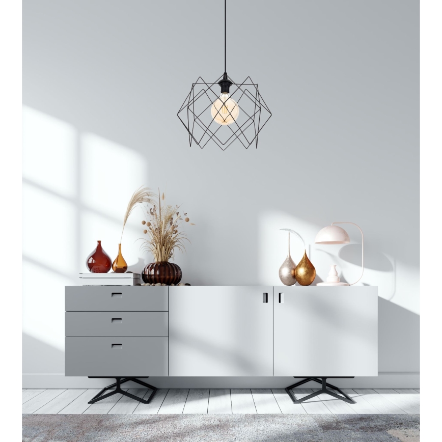 Żyrandol na lince GALL 1xE27/60W/230V czarne
