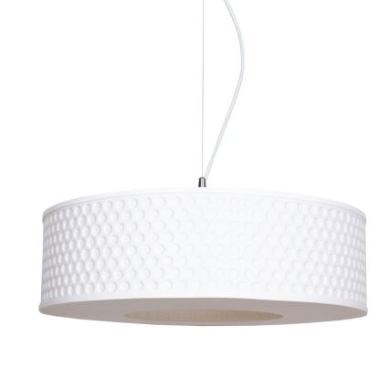 Żyrandol na lince GARDA 1xE27/60W/230V śr. 40 cm biały