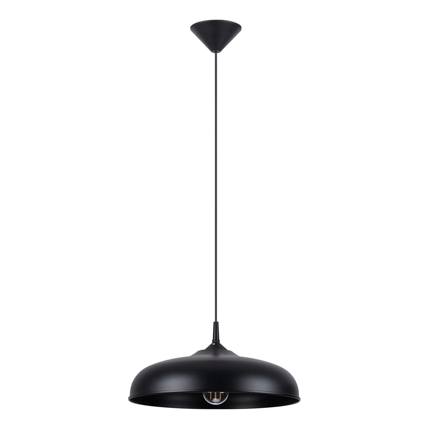 Żyrandol na lince GINA 1xE27/15W/230V śr. 38 cm czarny