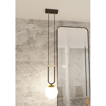 Żyrandol na lince GLAM 1xE14/10W/230V czarny