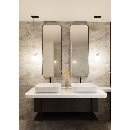 Żyrandol na lince GLAM 1xE14/10W/230V czarny