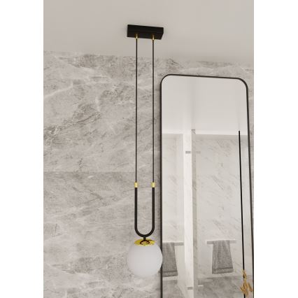 Żyrandol na lince GLAM 1xE14/10W/230V czarny
