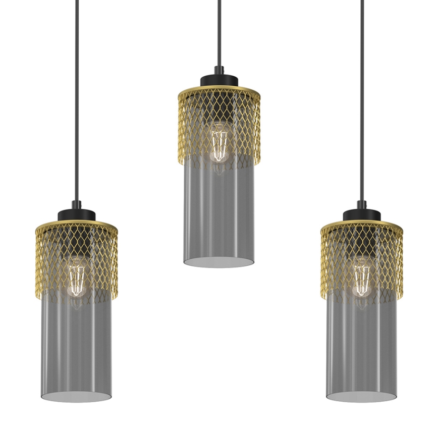 Żyrandol na lince GLAM 3xE27/60W/230V