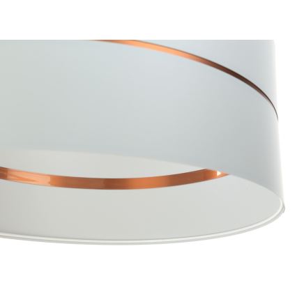 Żyrandol na lince GLAM HOME 1xE27/60W/230V śr. 40 cm biały