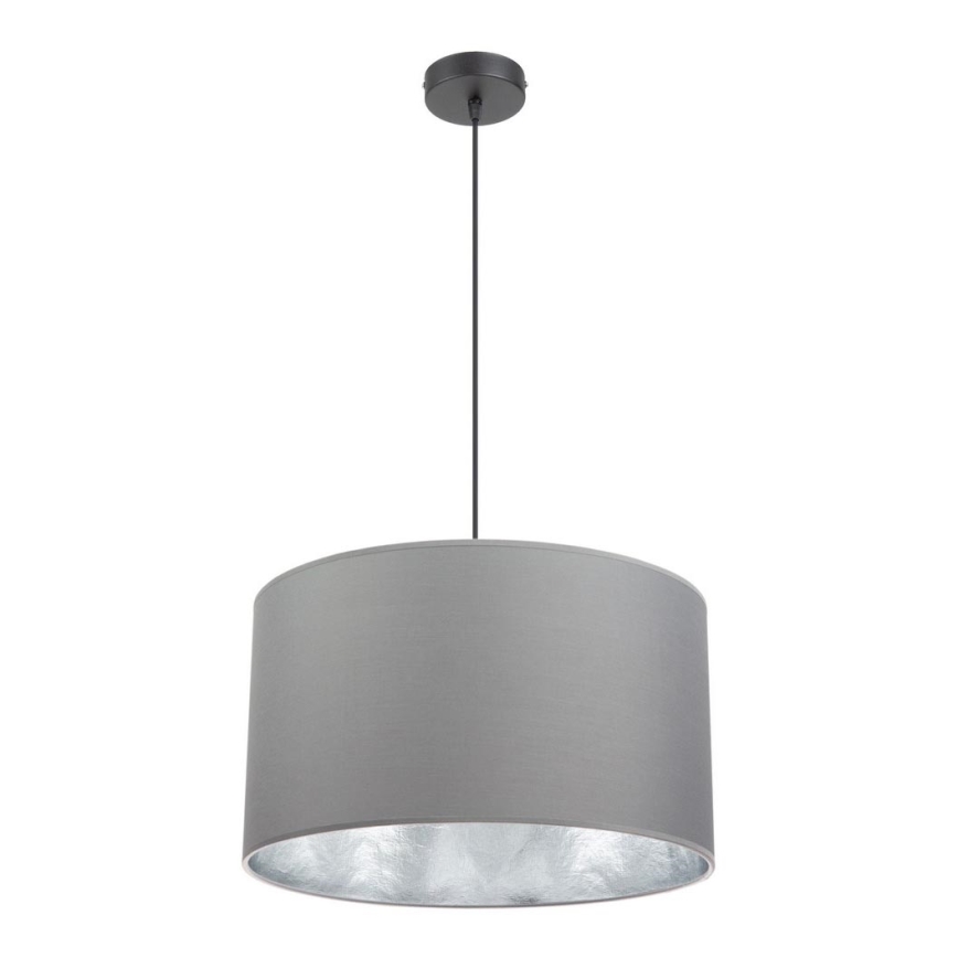 Żyrandol na lince GLEAM 1xE27/60W/230V szary/srebrny