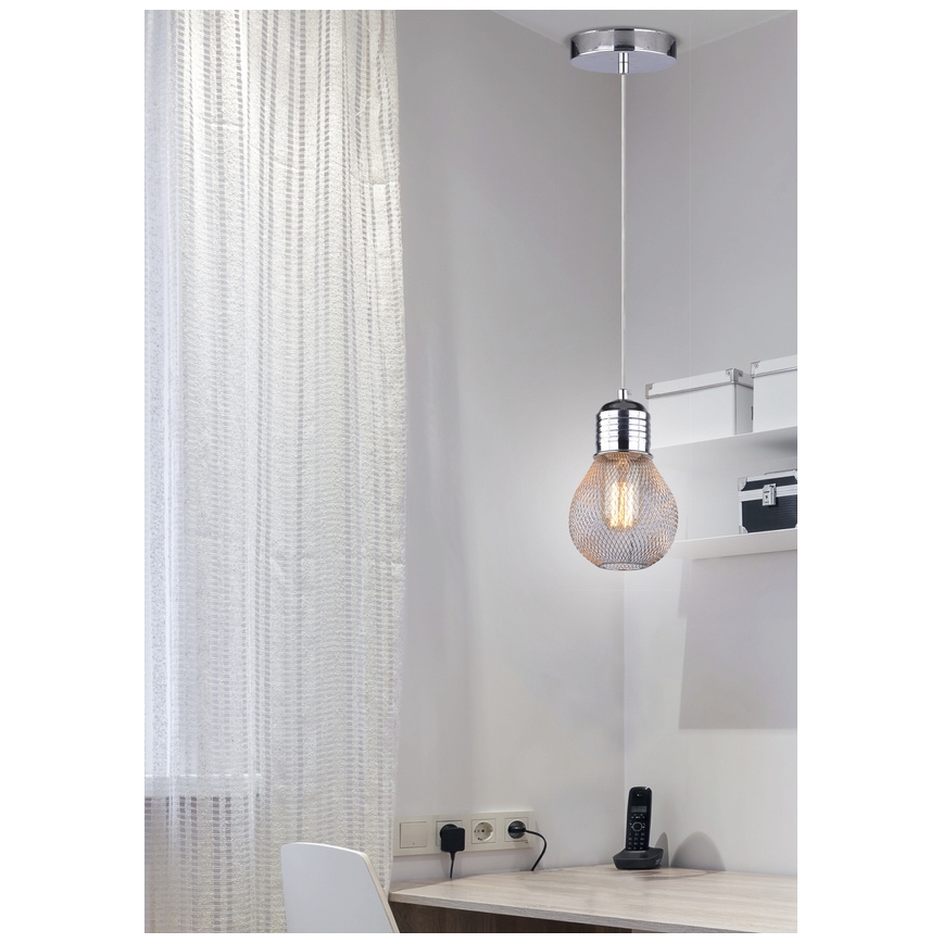 Żyrandol na lince GLIVA 1xE27/60W/230V