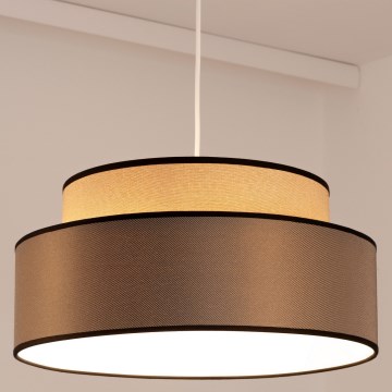 Żyrandol na lince GRACE 1xE27/60W/230V beżowy/brązowy