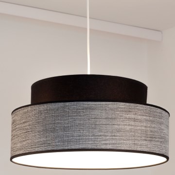 Żyrandol na lince GRACE 1xE27/60W/230V czarny/szary