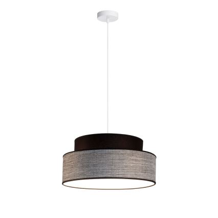 Żyrandol na lince GRACE 1xE27/60W/230V czarny/szary