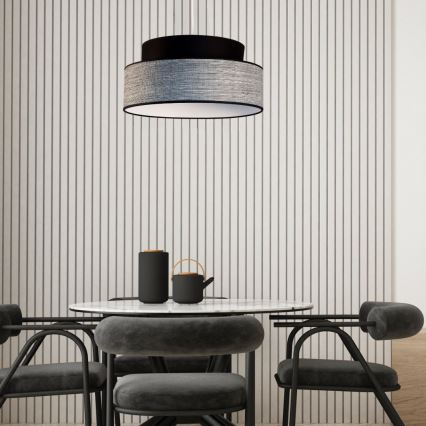 Żyrandol na lince GRACE 1xE27/60W/230V czarny/szary