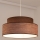 Żyrandol na lince GRACE 1xE27/60W/230V śr. 40 cm brązowy/beżowy