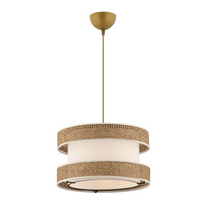 Žyrandol na lince HALO 1xE27/60W/230V kremowy/beżowy