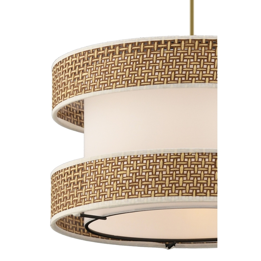 Žyrandol na lince HALO 1xE27/60W/230V kremowy/beżowy