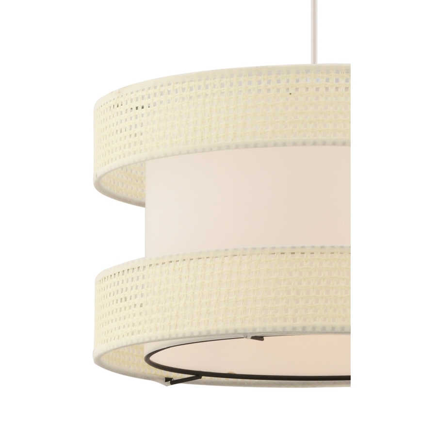 Žyrandol na lince HALO 1xE27/60W/230V kremowy