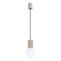 Żyrandol na lince HALO 1xG9/8W/230V śr. 12 cm beżowy