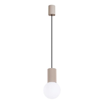 Żyrandol na lince HALO 1xG9/8W/230V śr. 12 cm beżowy