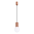 Żyrandol na lince HALO 1xG9/8W/230V śr. 12 cm brązowy
