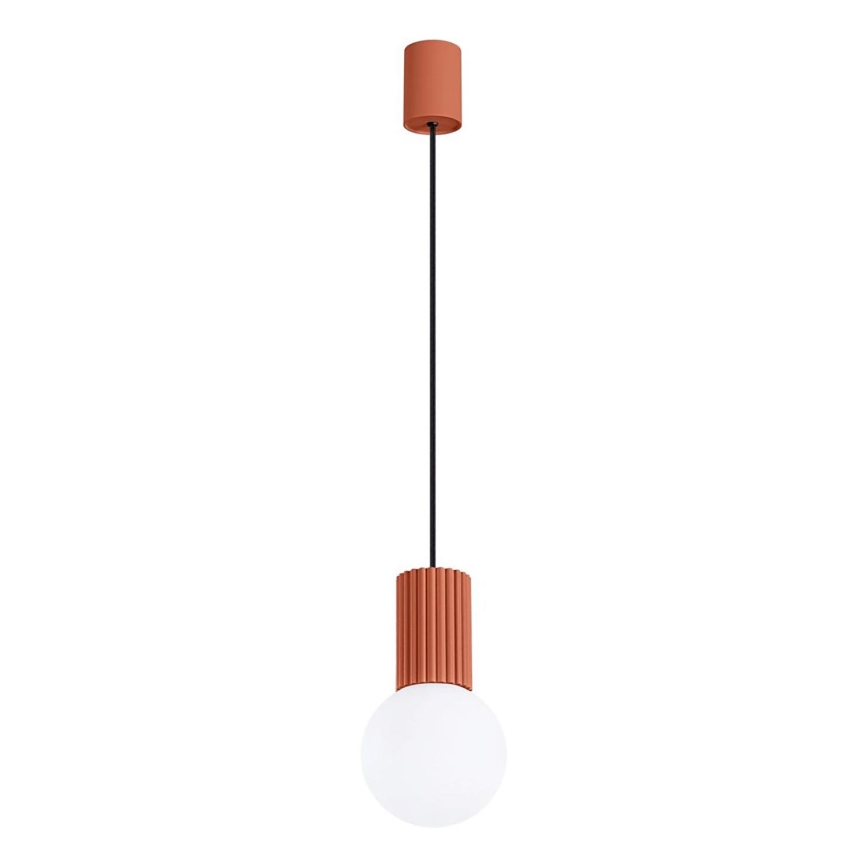 Żyrandol na lince HALO 1xG9/8W/230V śr. 12 cm pomarańczowy