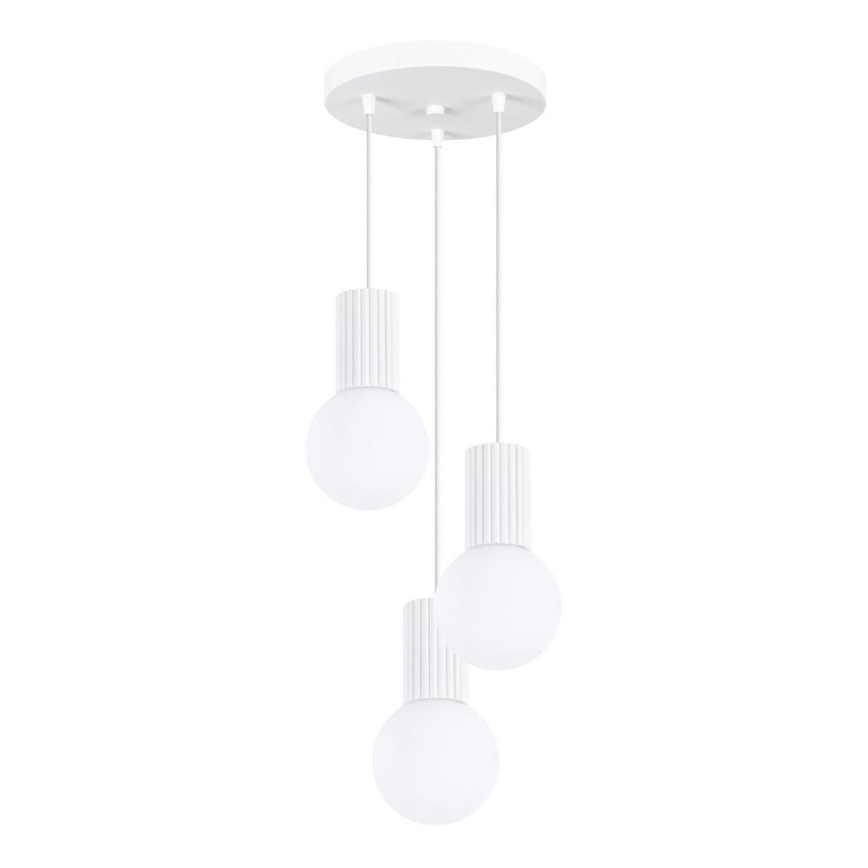 Żyrandol na lince HALO 3xG9/8W/230V śr. 25 cm biały