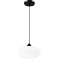 Żyrandol na lince HARMA 1xE27/15W/230V śr. 30 cm biały/czarny