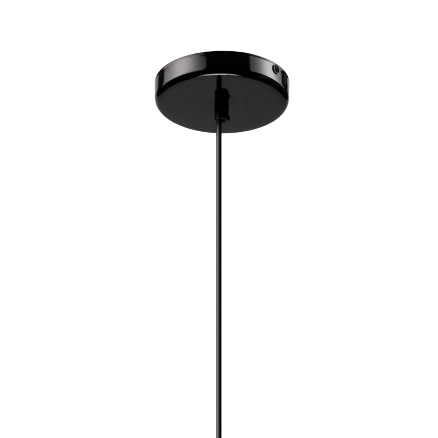 Żyrandol na lince HARMA 1xE27/15W/230V śr. 30 cm biały/czarny