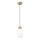 Żyrandol na lince HARMONY 1xE27/15W/230V śr. 14 cm biały/dąb